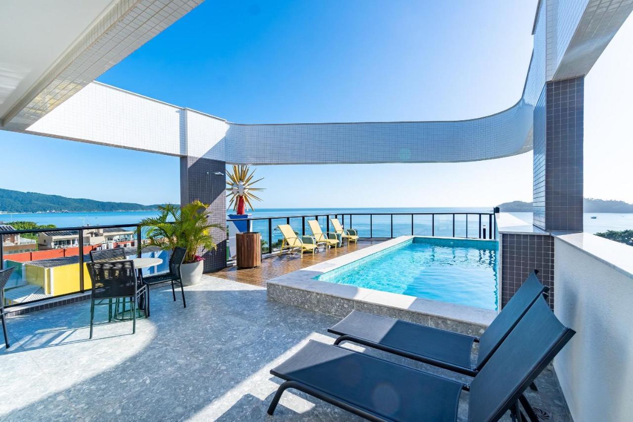 Confortavel Loft Em Condominio Com Piscina Bombinhas Esterno foto